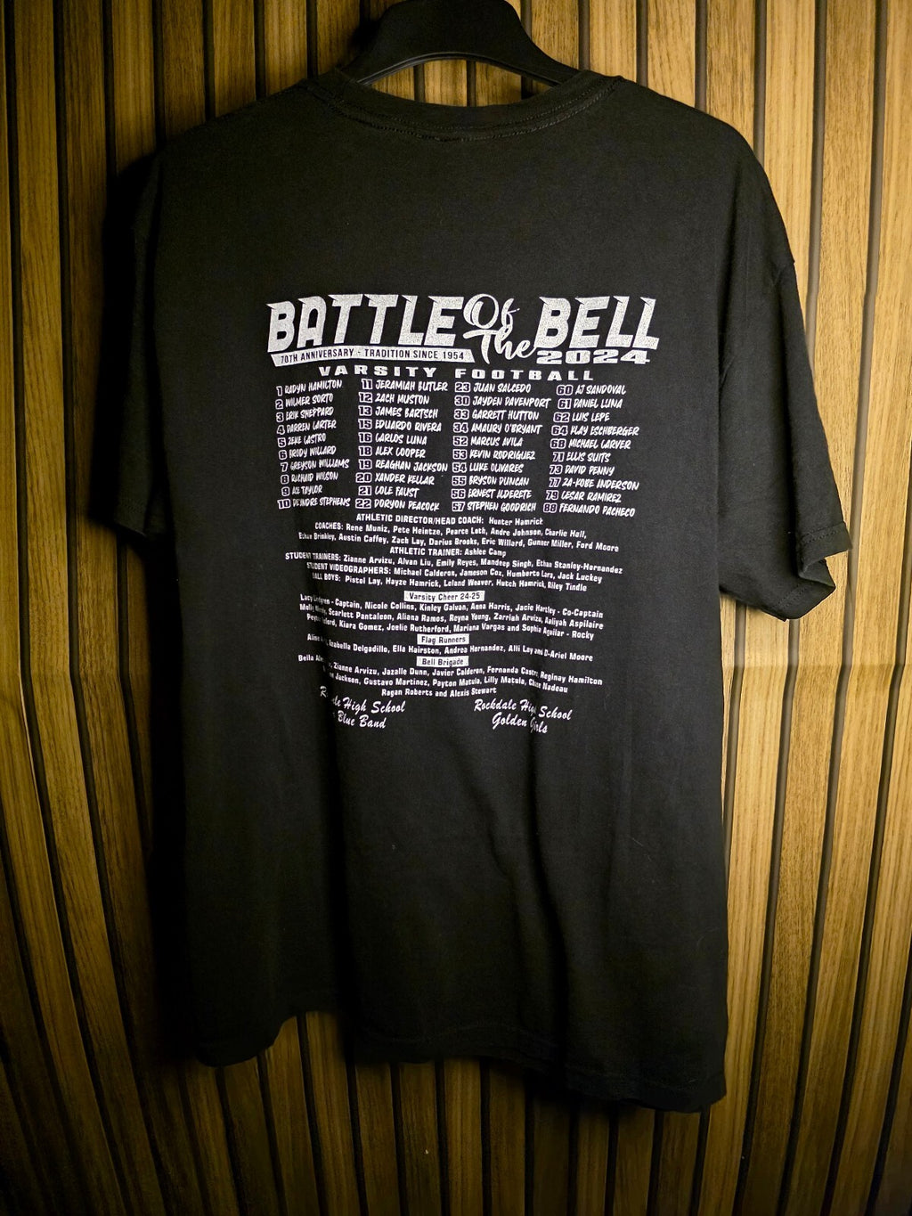 Battle of the Bell Tigers vs OYE Graphic T-Shirt Black Large RAN72
