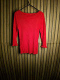 MaCo Red Petite Pullover Sweater Size 12 KN41