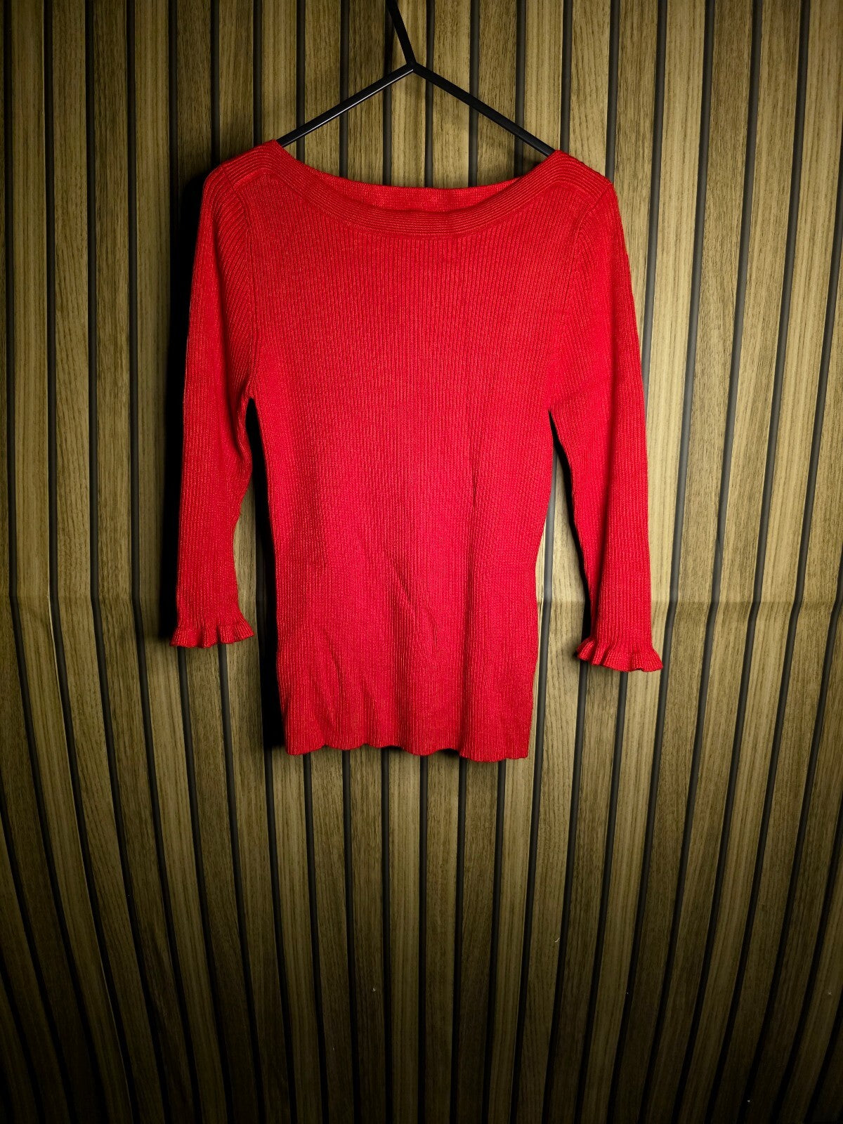 MaCo Red Petite Pullover Sweater Size 12 KN41