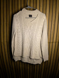 BEYOU Pullover Cable Knit Sweater Cream Size 8/10 KN47