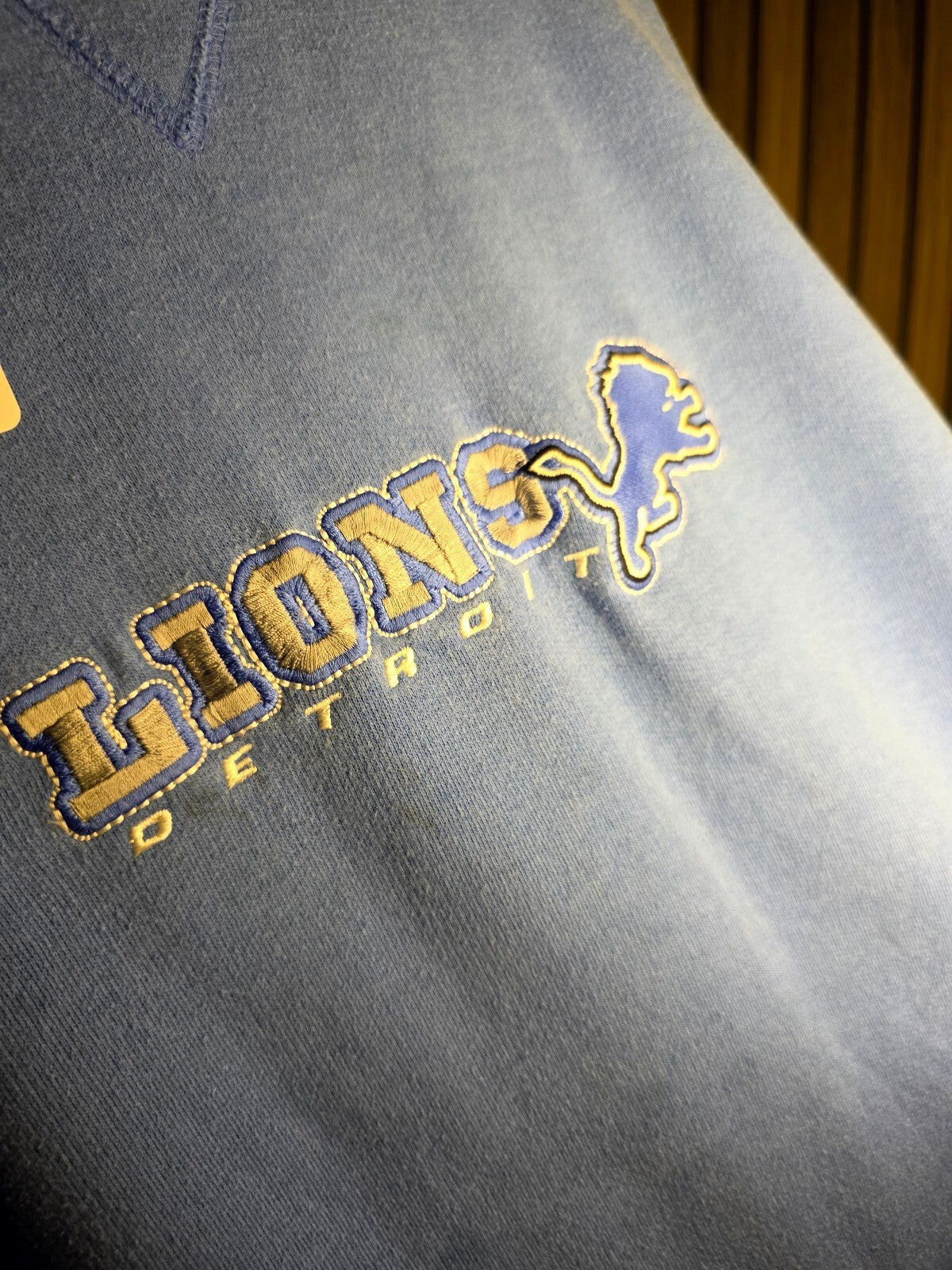NFL Detroit Lions Blue Crewneck Sweatshirt Size XXL size RAN80