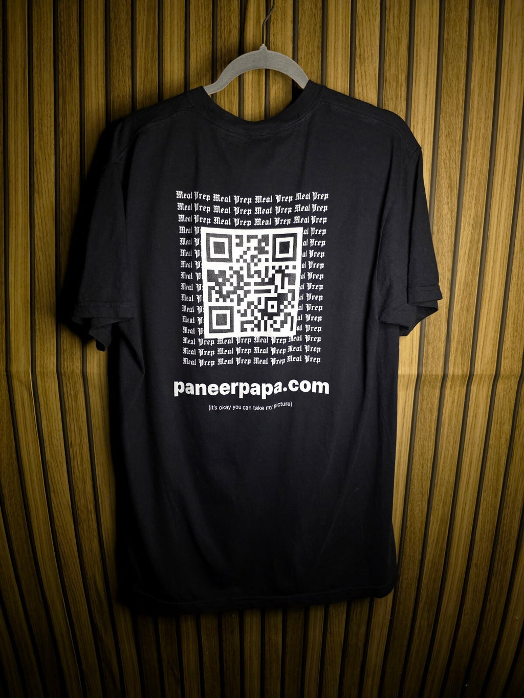 Comfort Colors Paneer Papa Let Him Cook Graphic T-Shirt Black Size L RAN89