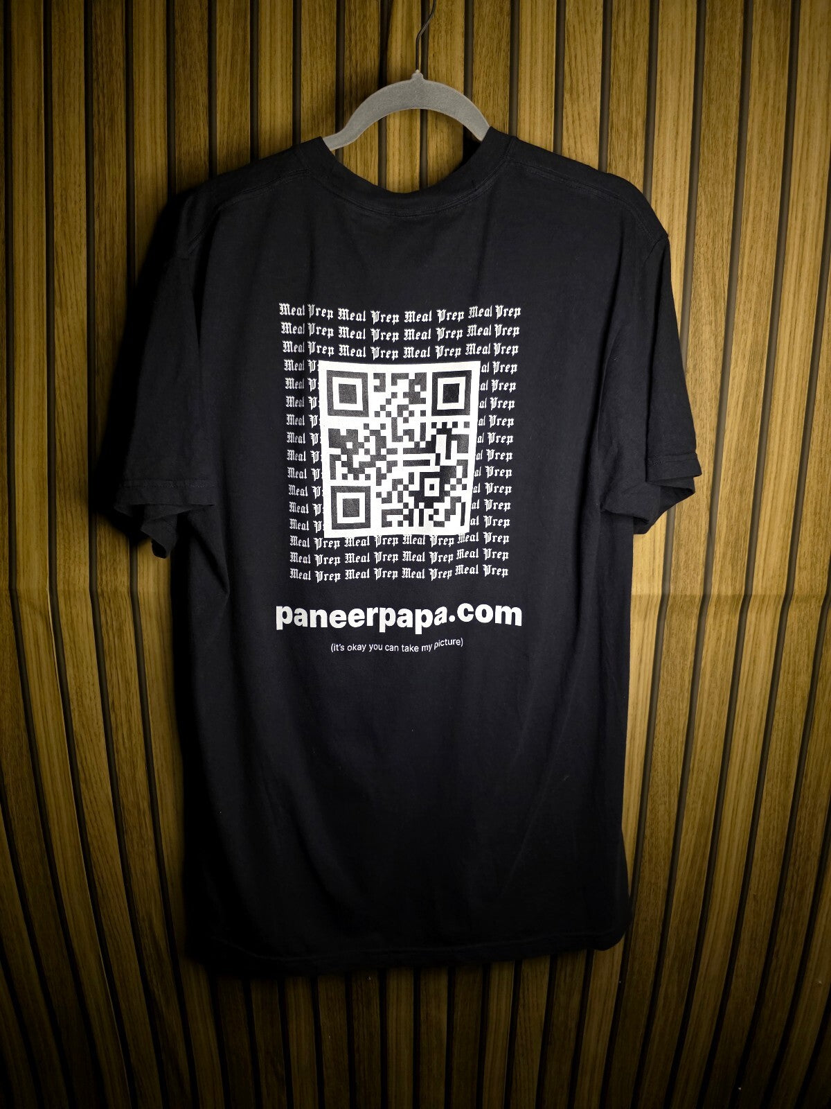 Comfort Colors Paneer Papa Let Him Cook Graphic T-Shirt Black Size L RAN89