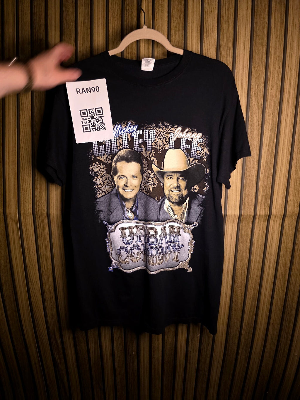 Gildan Urban Cowboy Graphic T-Shirt Black Medium RAN90