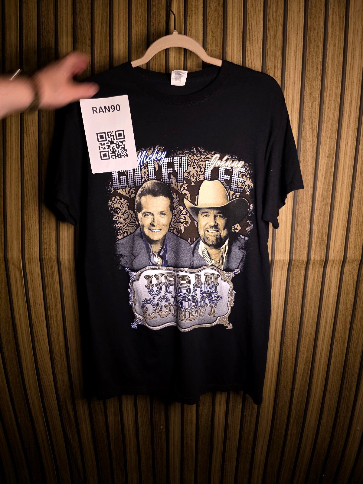 Gildan Urban Cowboy Graphic T-Shirt Black Medium RAN90