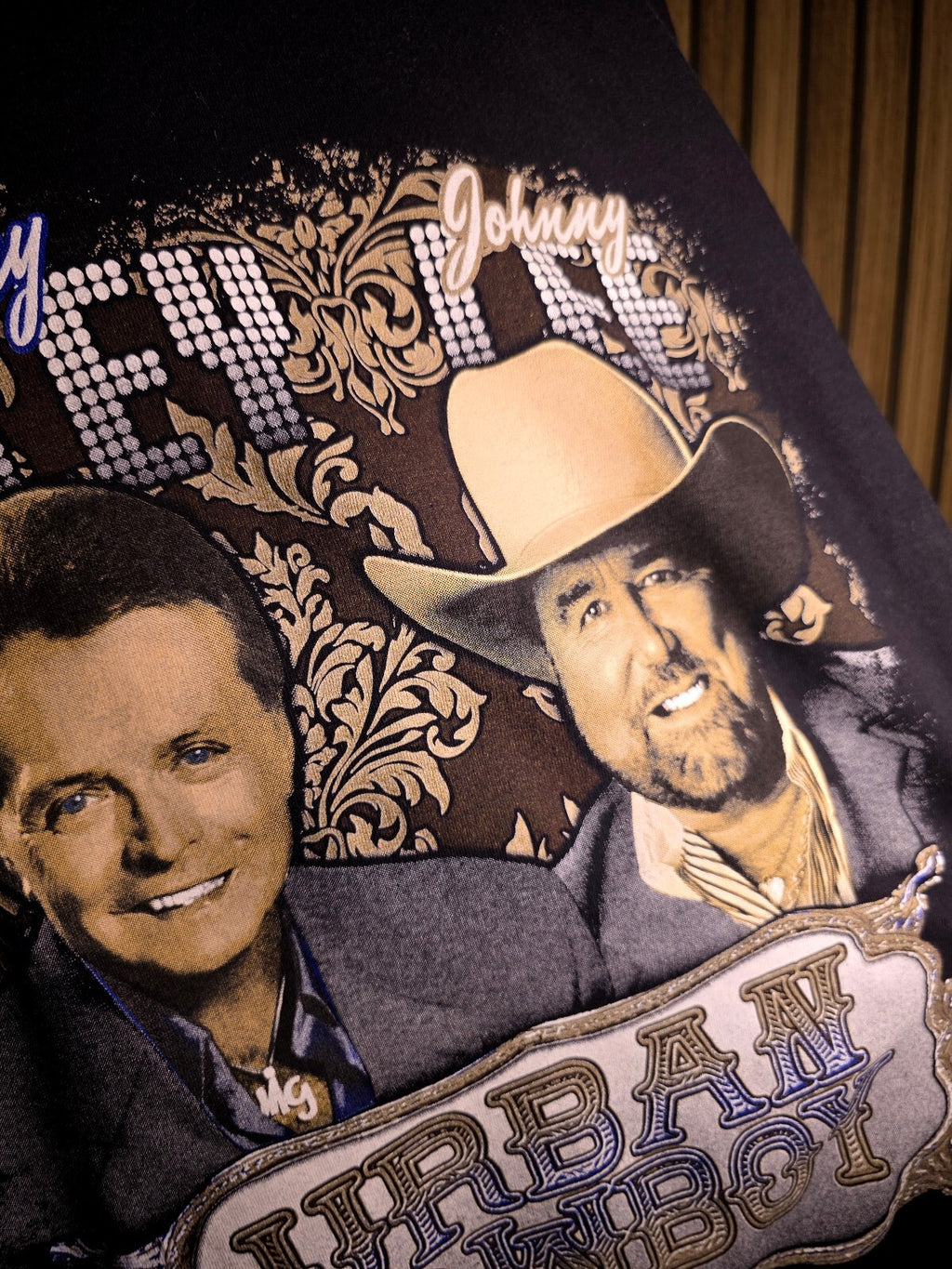 Gildan Urban Cowboy Graphic T-Shirt Black Medium RAN90