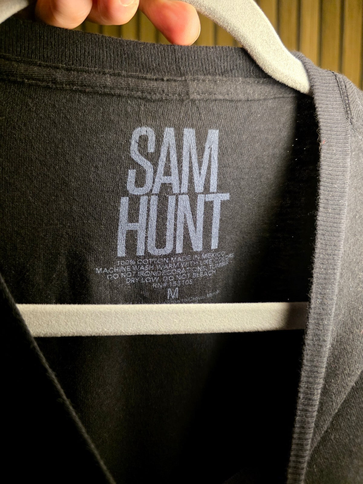 Sam Hunt Tour T-Shirt Black Graphic Medium RAN95
