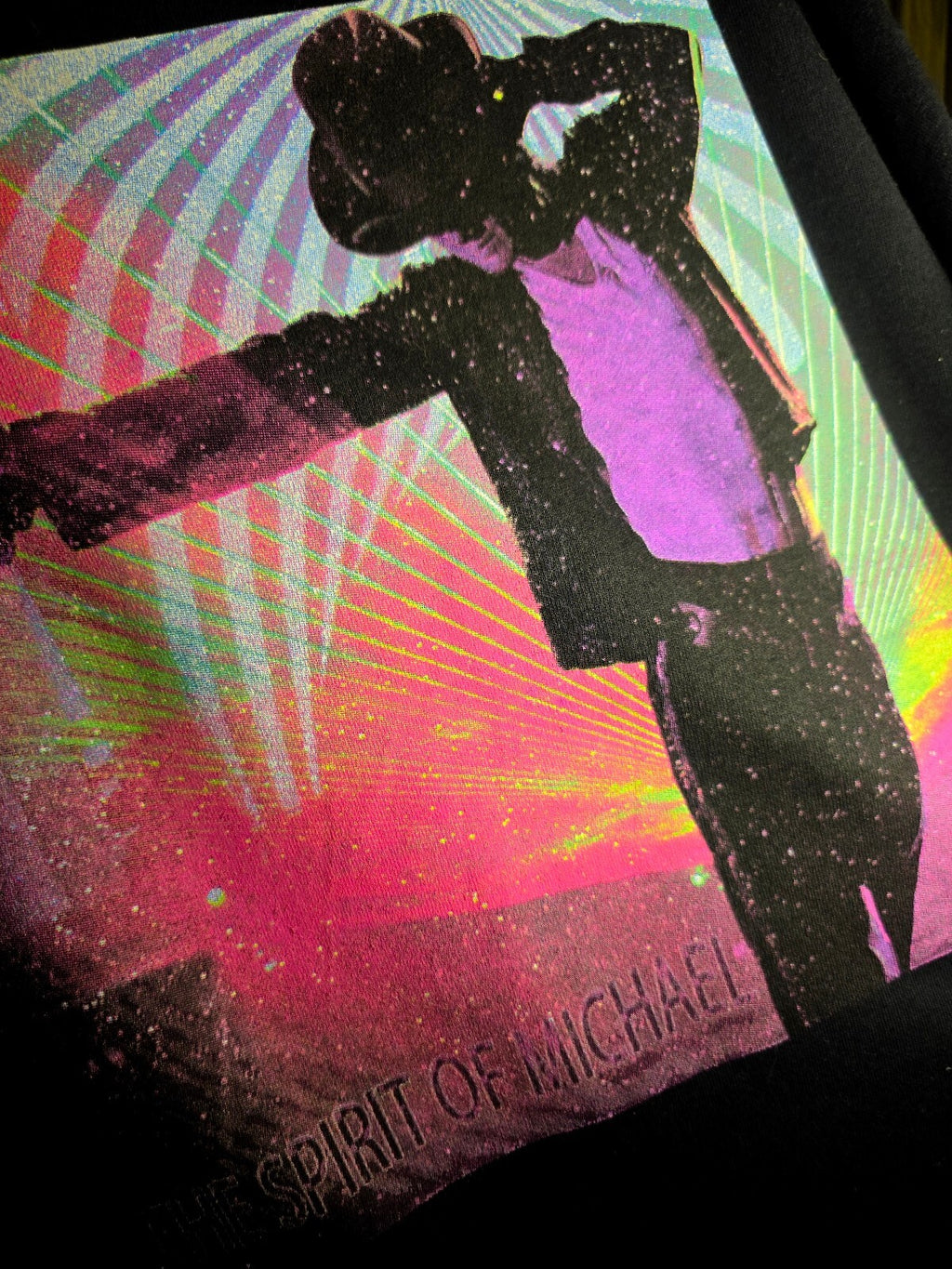 Anvil The Spirit of Michael Black Graphic T-Shirt Black Large RAN100