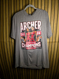 Archer Gwinnett County Champions Graphic T-Shirt Grey XL RAN104