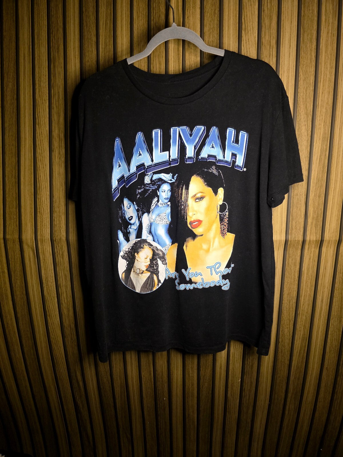 Aaliyah Graphic T-Shirt Black Size Regular L RAN106