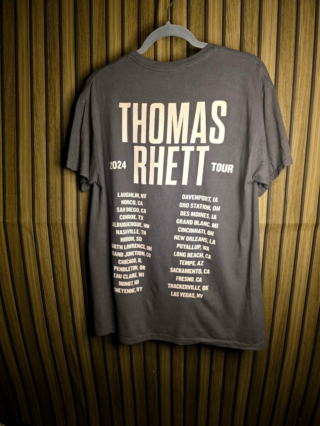 Thomas Rhett Tour T-Shirt 2024 Grey Medium RAN108