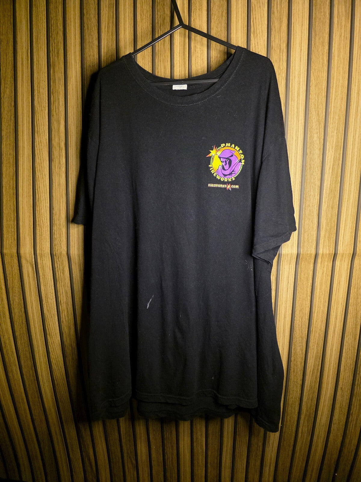 Fireworks University Graphic T-Shirt Black Size Regular XXL RAN115