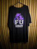 Fireworks University Graphic T-Shirt Black Size Regular XXL RAN115