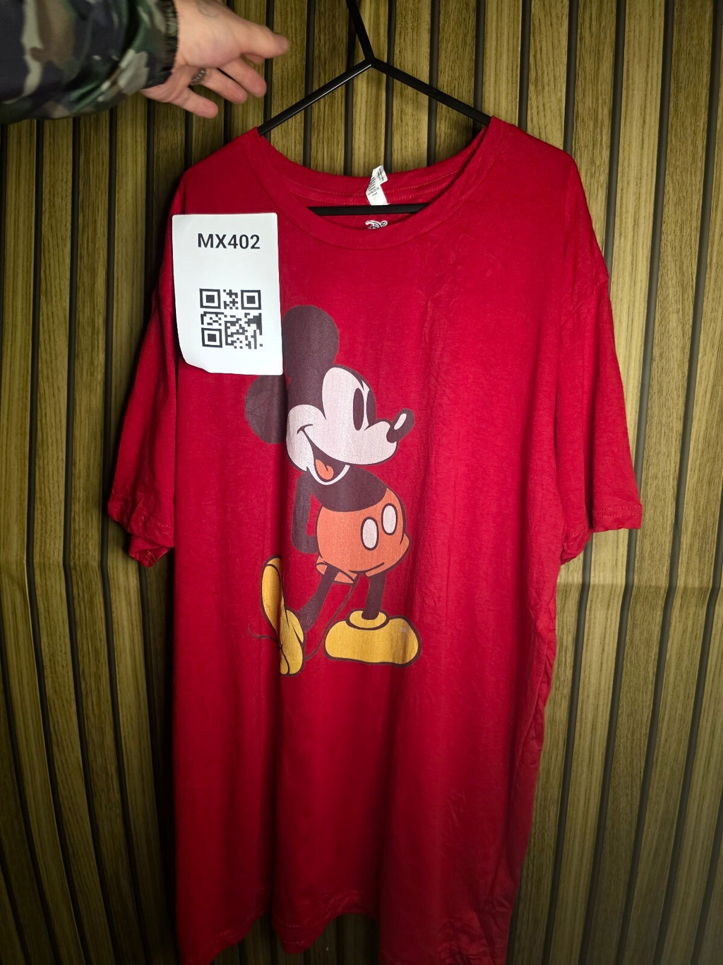 Zuni Sportswear Mickey Mouse Graphic T-Shirt Red XL MX402