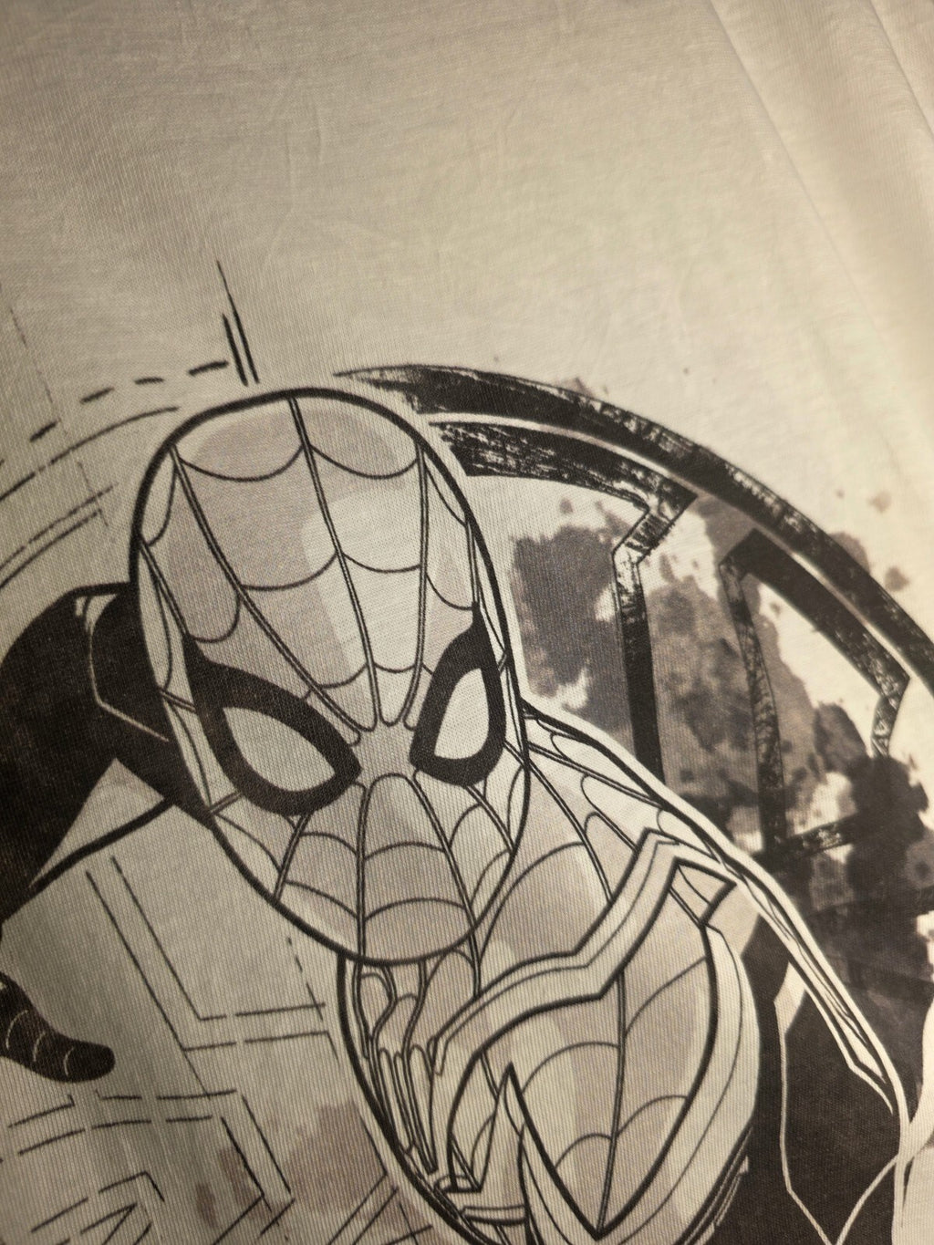 Marvel Spider-Man Graphic T-shirt White Large MX403