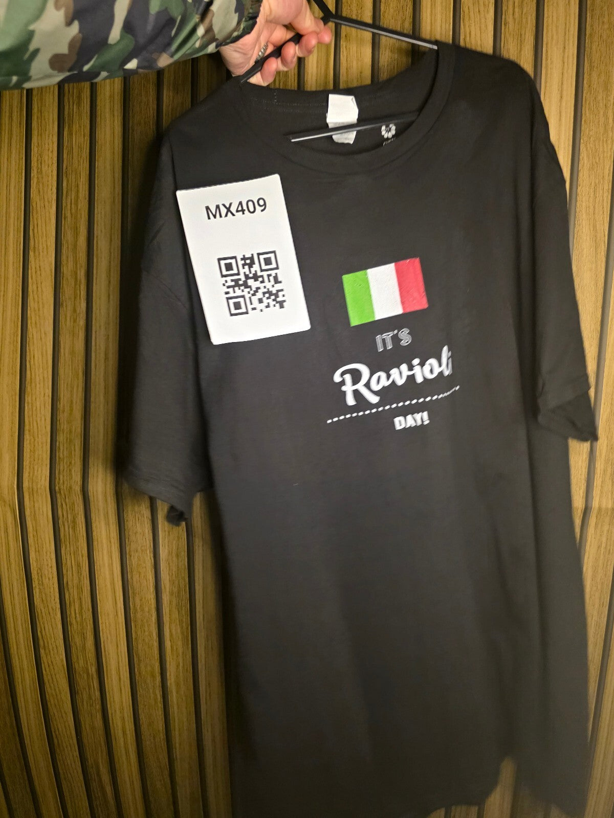 Hanes T-shirt It's Ravioli Day Black XL MX409