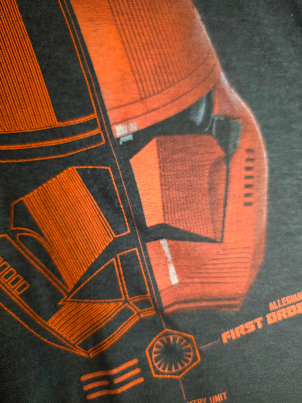 Disney Star Wars First Order Stormtrooper Graphic T-shirt Grey XL MX413