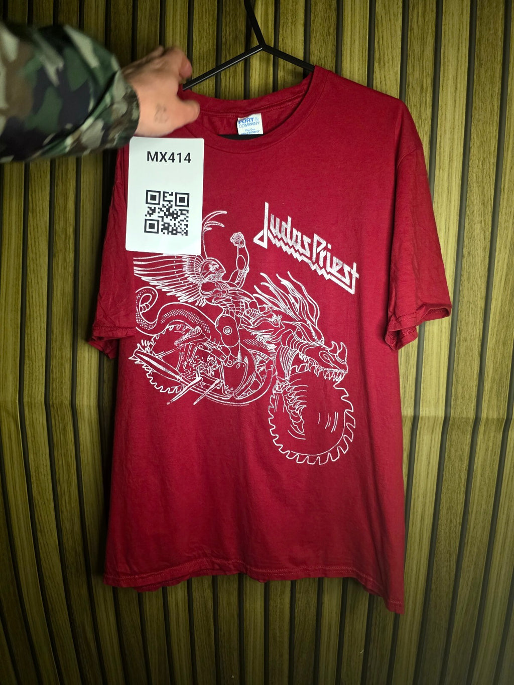 Port & Company Judas Priest Graphic T-Shirt Red Medium MX414