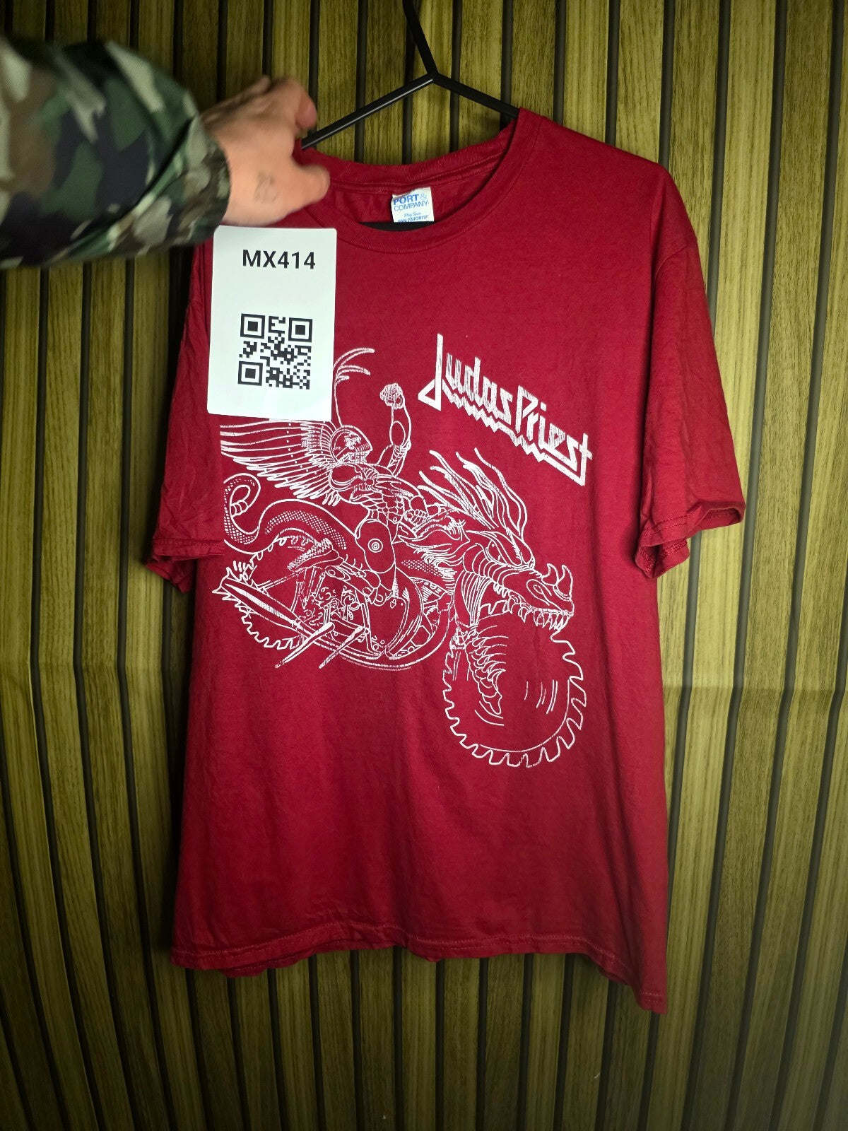 Port & Company Judas Priest Graphic T-Shirt Red Medium MX414