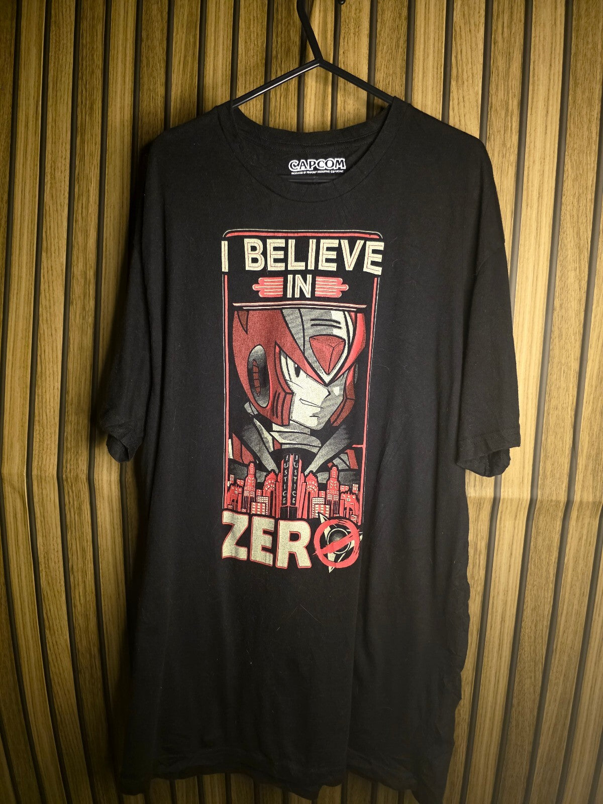 Capcom I Believe In Zero Graphic T-Shirt Black XL MX432