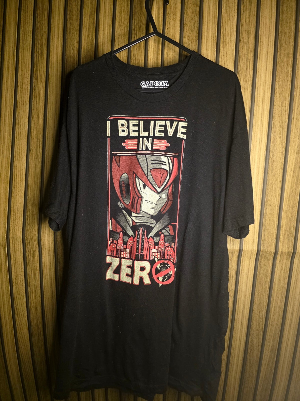 Capcom I Believe In Zero Graphic T-Shirt Black XL MX432