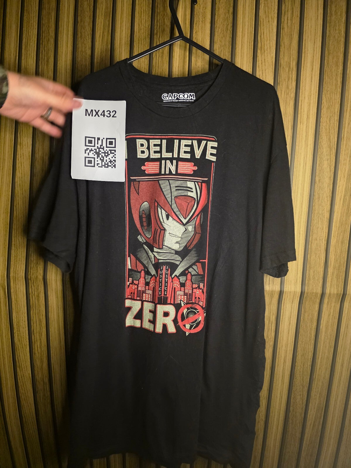Capcom I Believe In Zero Graphic T-Shirt Black XL MX432