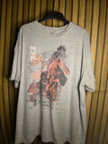 Disney Store Pirates of the Caribbean Graphic T-Shirt Grey XXL MX433