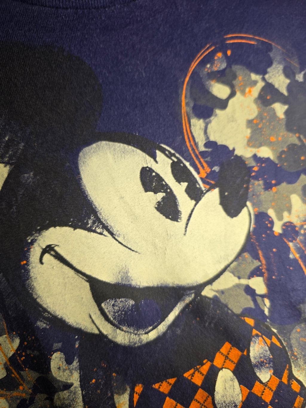 Disney Store Mickey Mouse Graphic T-Shirt Navy Large MX434