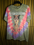 Gildan System of a Down Tour 2022 Tie-Dye T-Shirt Multi L MX435