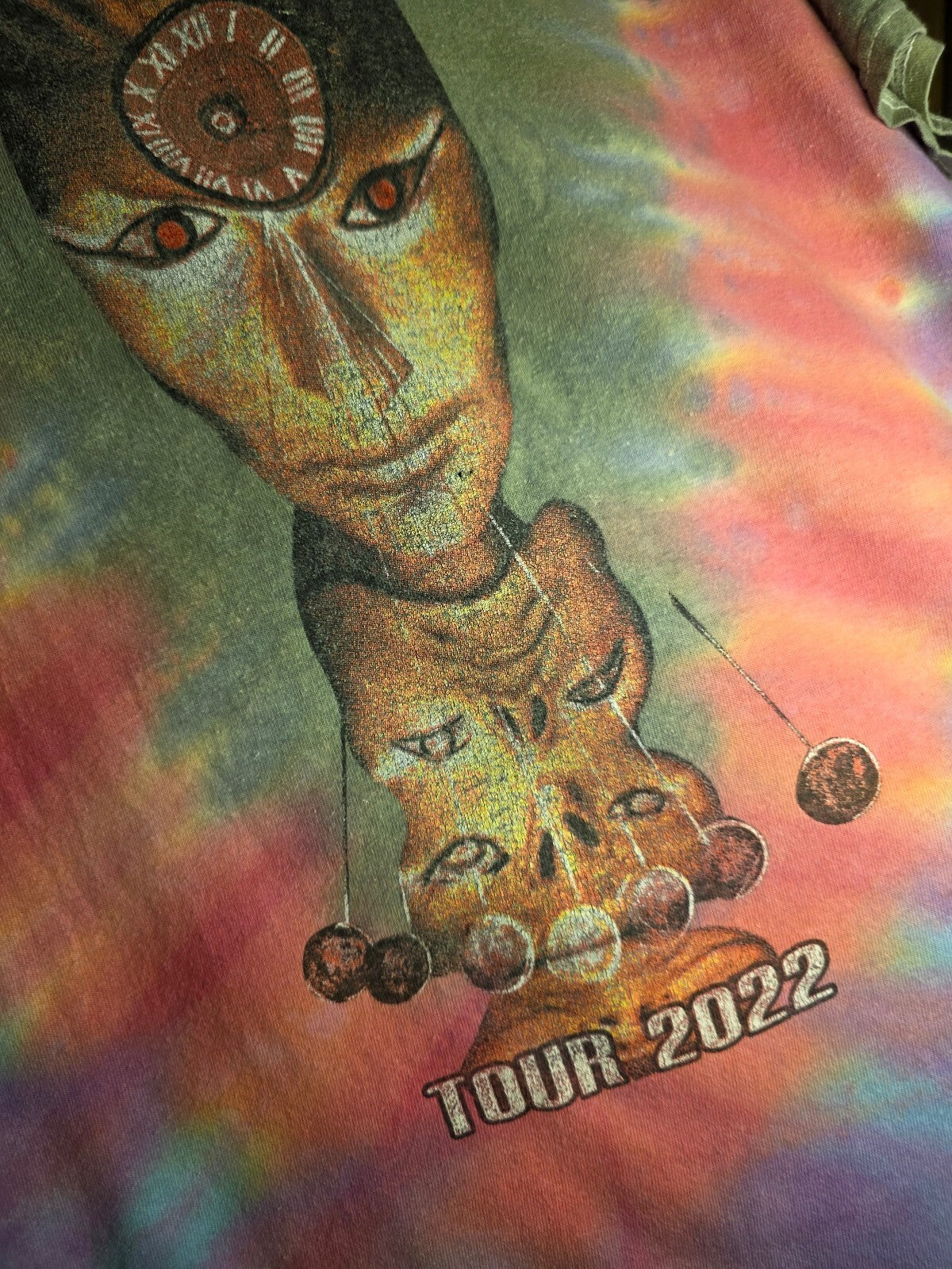 Gildan System of a Down Tour 2022 Tie-Dye T-Shirt Multi L MX435