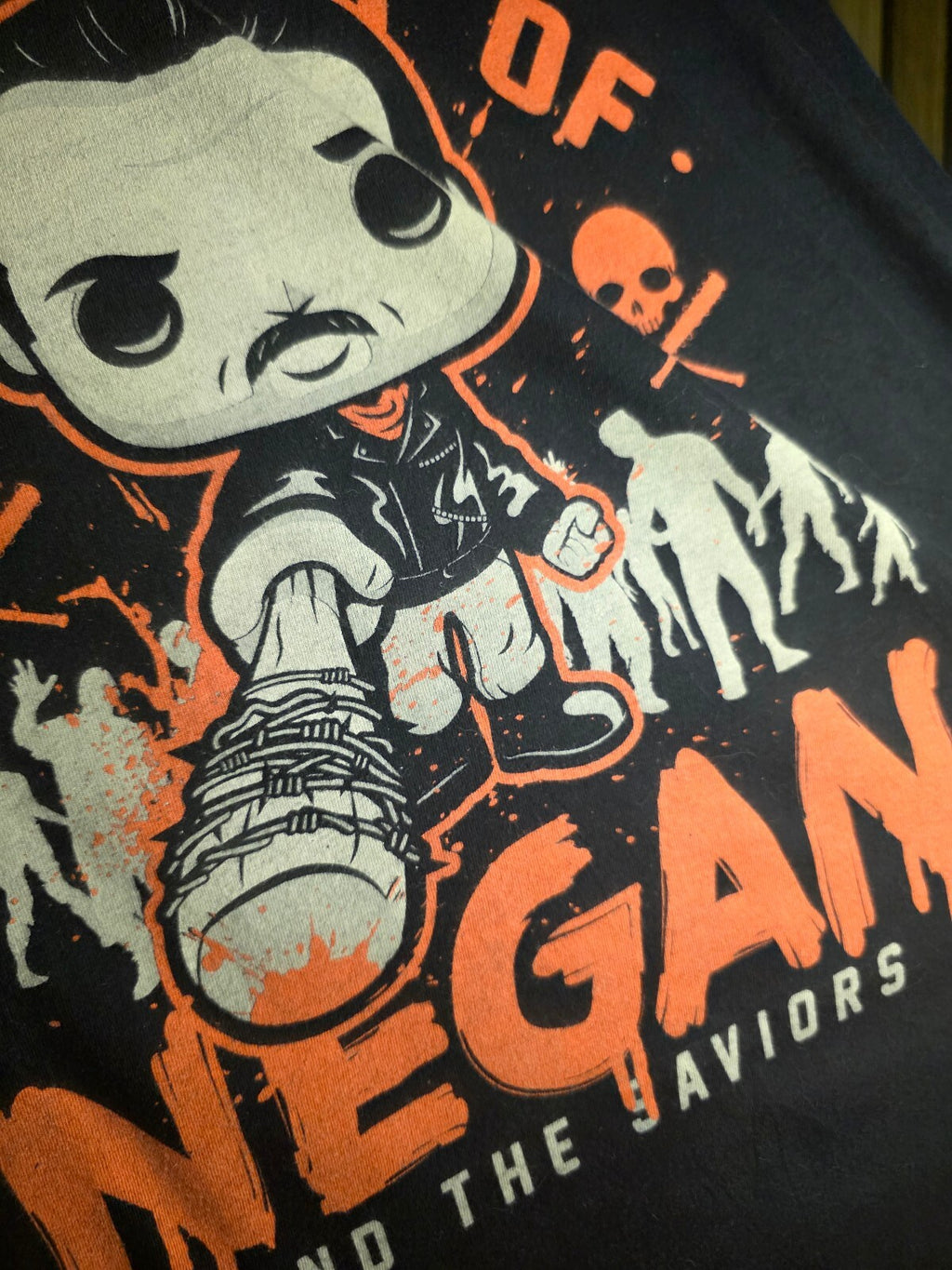 Funko Pop! The Walking Dead Negan T-Shirt Black Large MX437