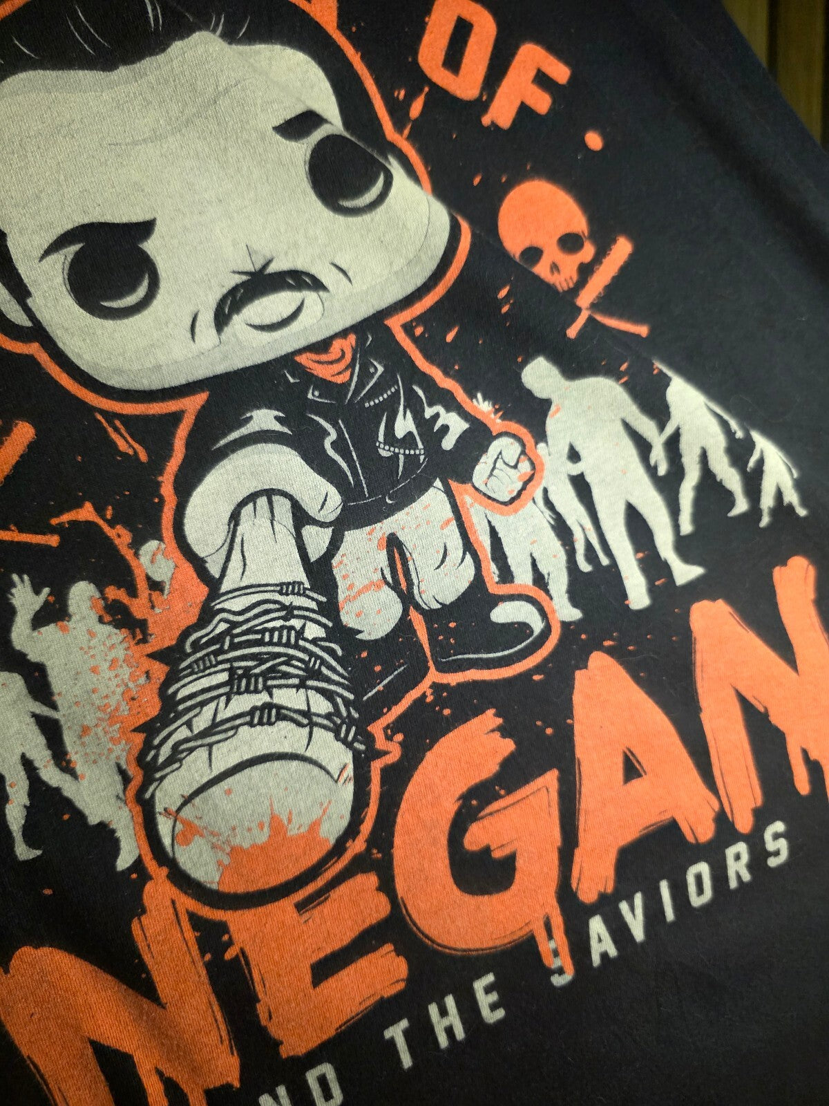 Funko Pop! The Walking Dead Negan T-Shirt Black Large MX437