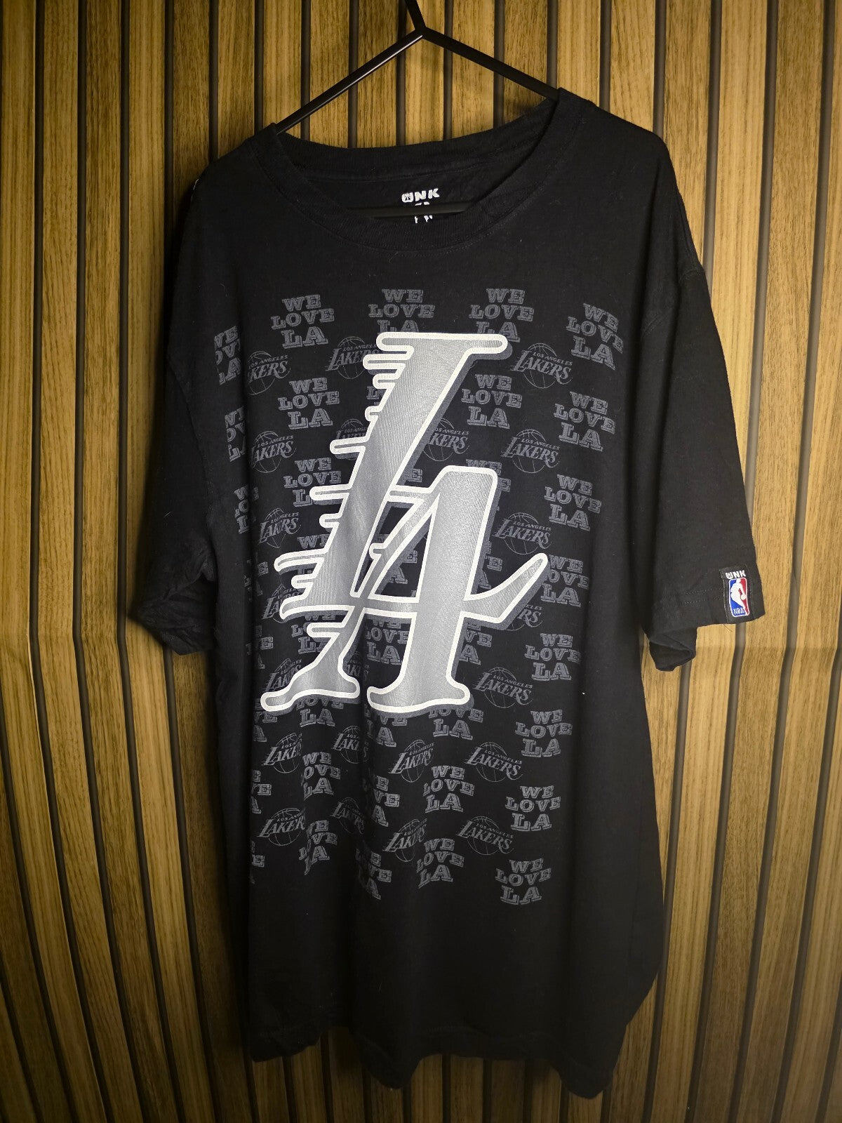 UNK NBA Los Angeles Lakers Black Graphic T-shirt Medium MX442