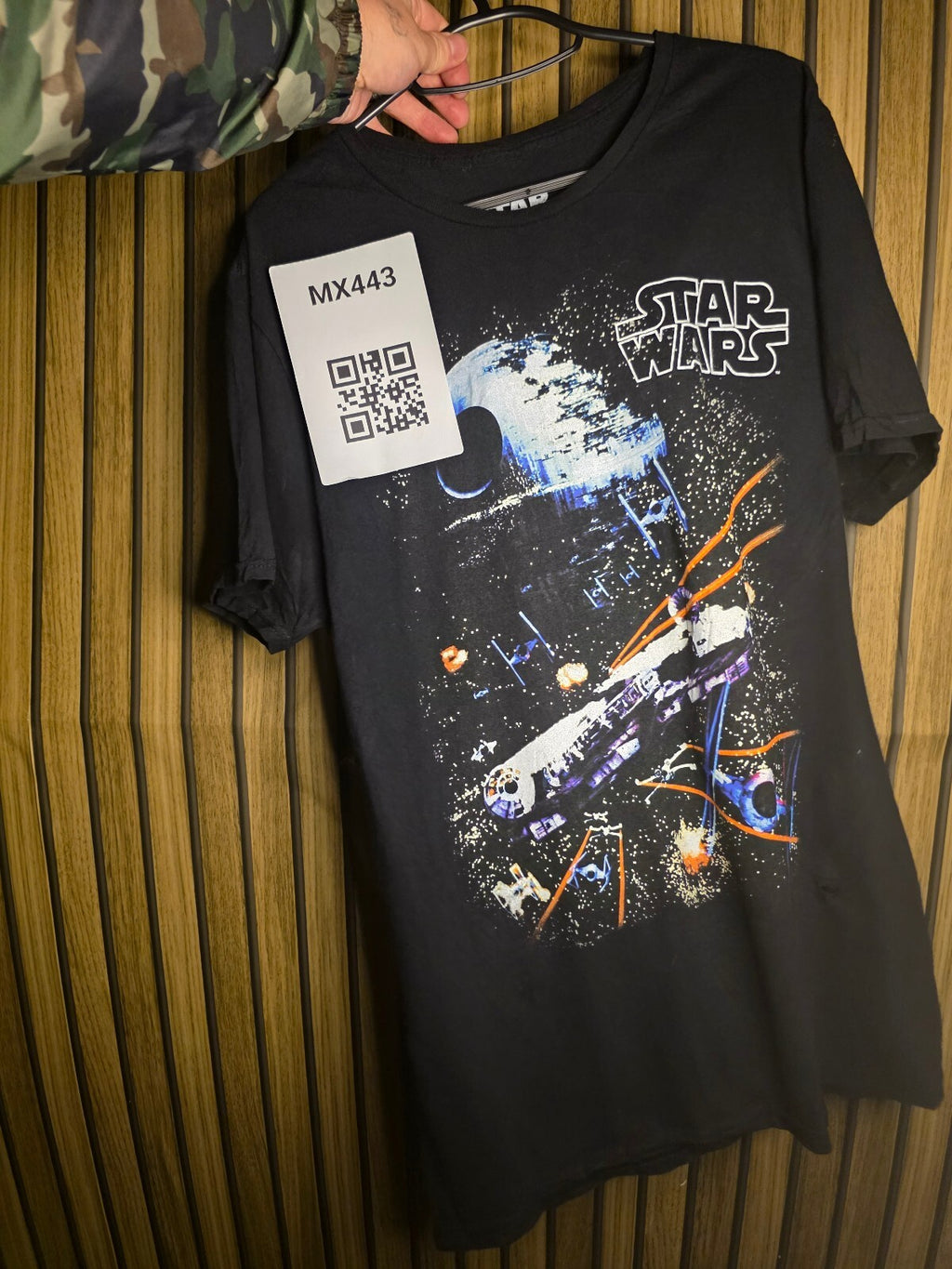 Star Wars Black Graphic T-Shirt Medium MX443