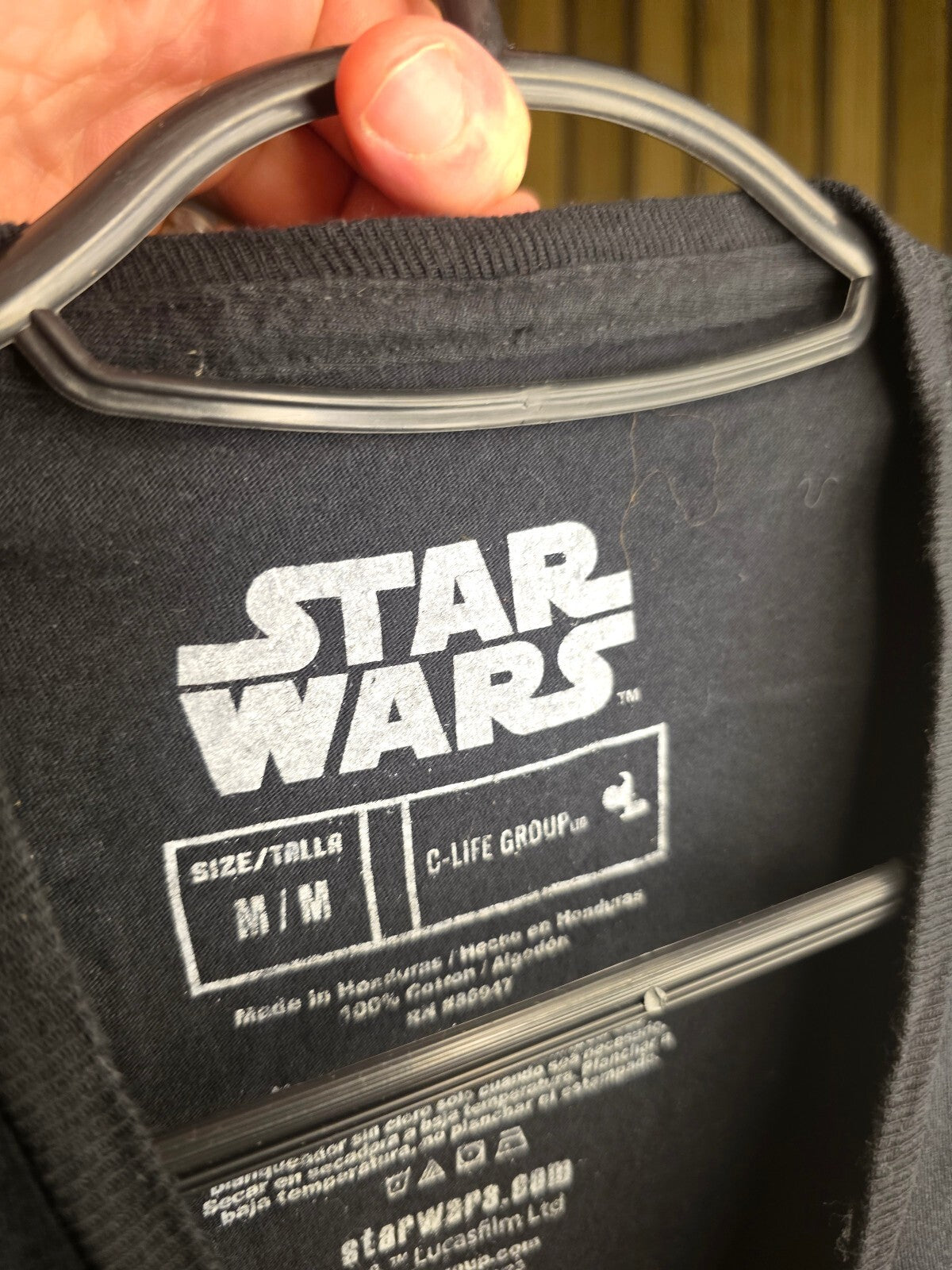 Star Wars Black Graphic T-Shirt Medium MX443