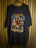 Def Leppard Hysteria Tour Black Graphic T-Shirt XXL MX446