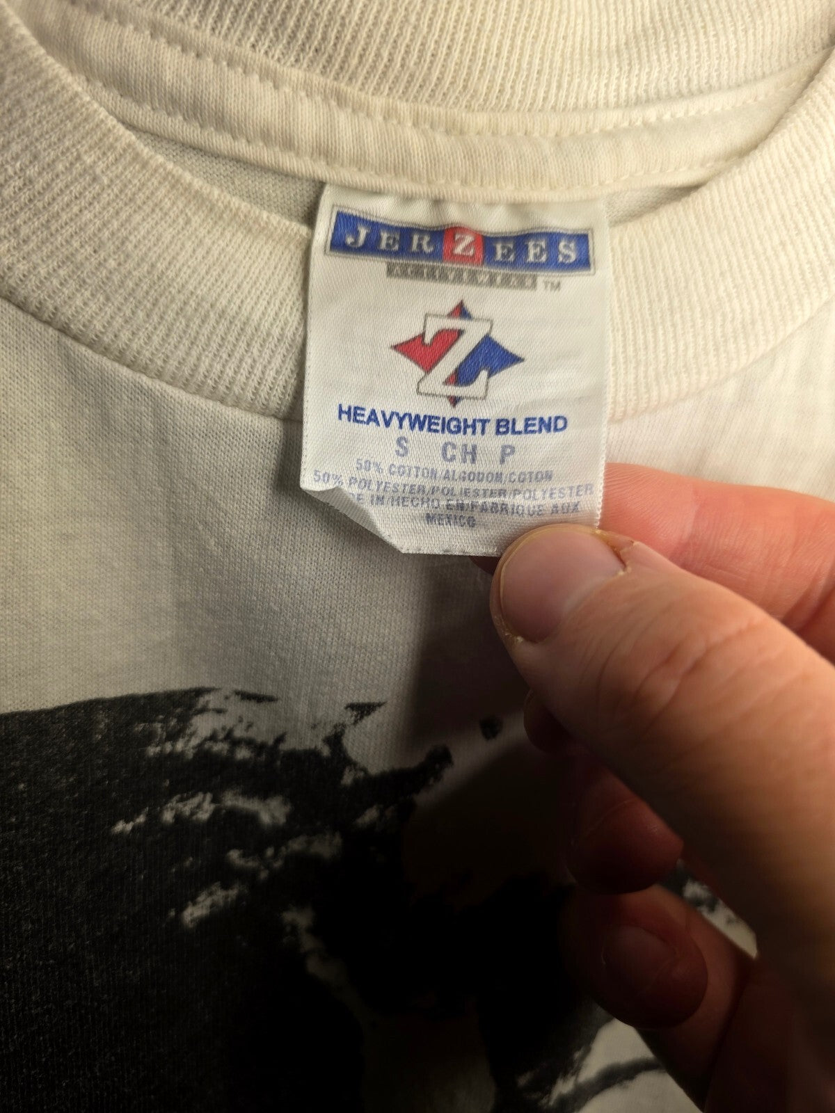 Jerzees Heavyweight Blend T-shirt Look At My Shoes Graphic White Size S MX452