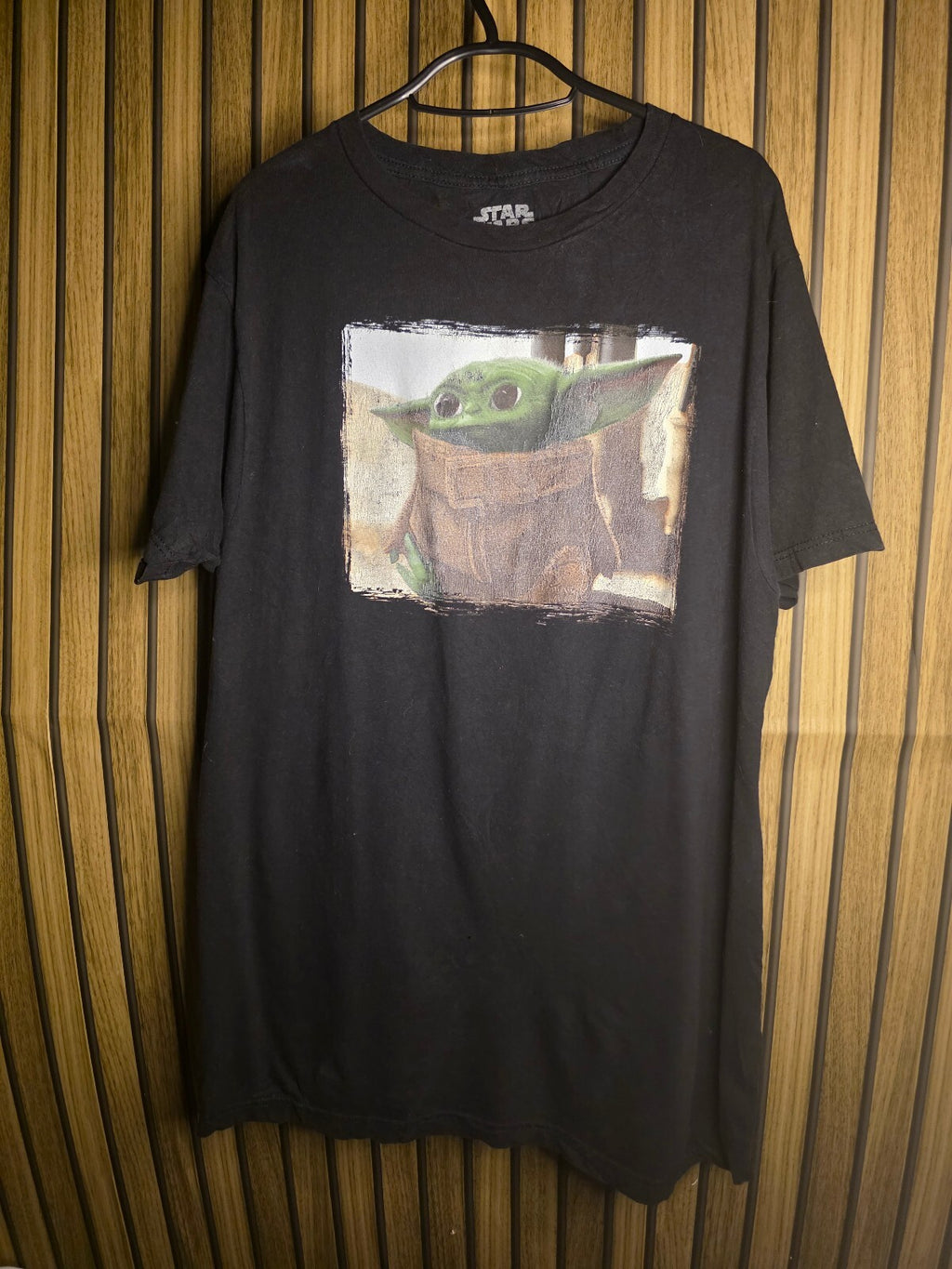 Star Wars Baby Yoda Graphic T-Shirt Black Regular M MX453