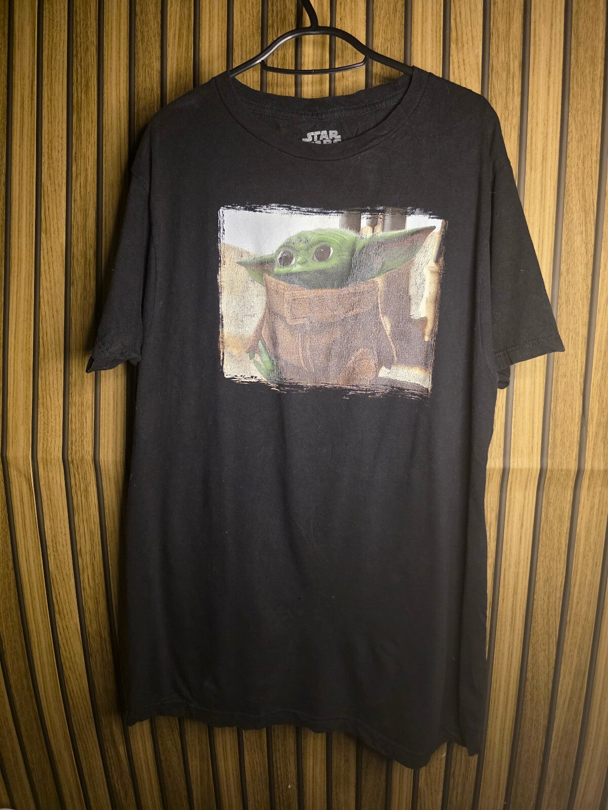 Star Wars Baby Yoda Graphic T-Shirt Black Regular M MX453