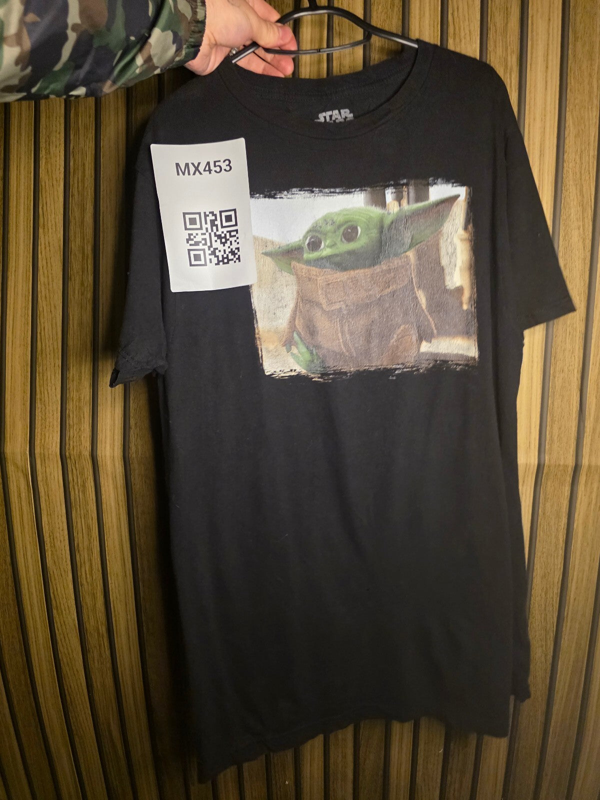 Star Wars Baby Yoda Graphic T-Shirt Black Regular M MX453