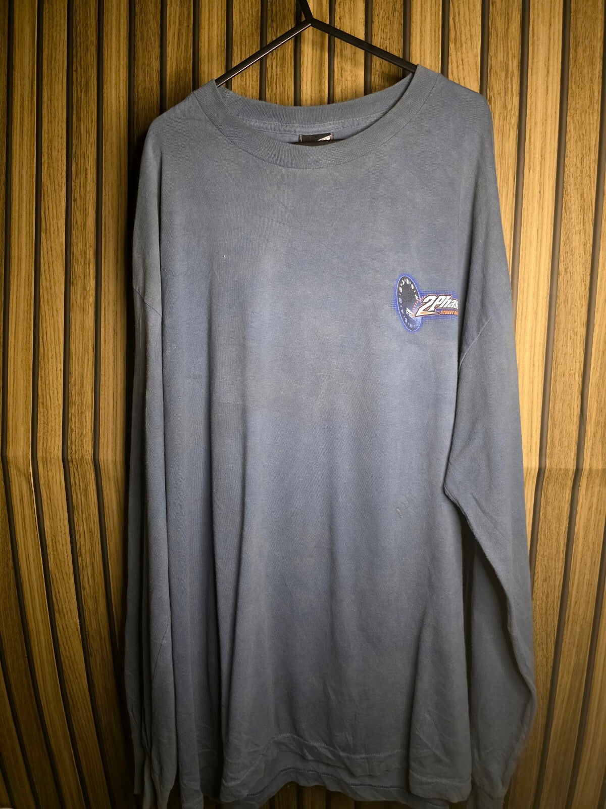 Top Heavy Long Sleeve T-shirt 2Phast Street Racing Graphic Blue XL MX455