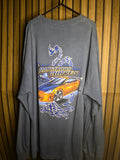 Top Heavy Long Sleeve T-shirt 2Phast Street Racing Graphic Blue XL MX455
