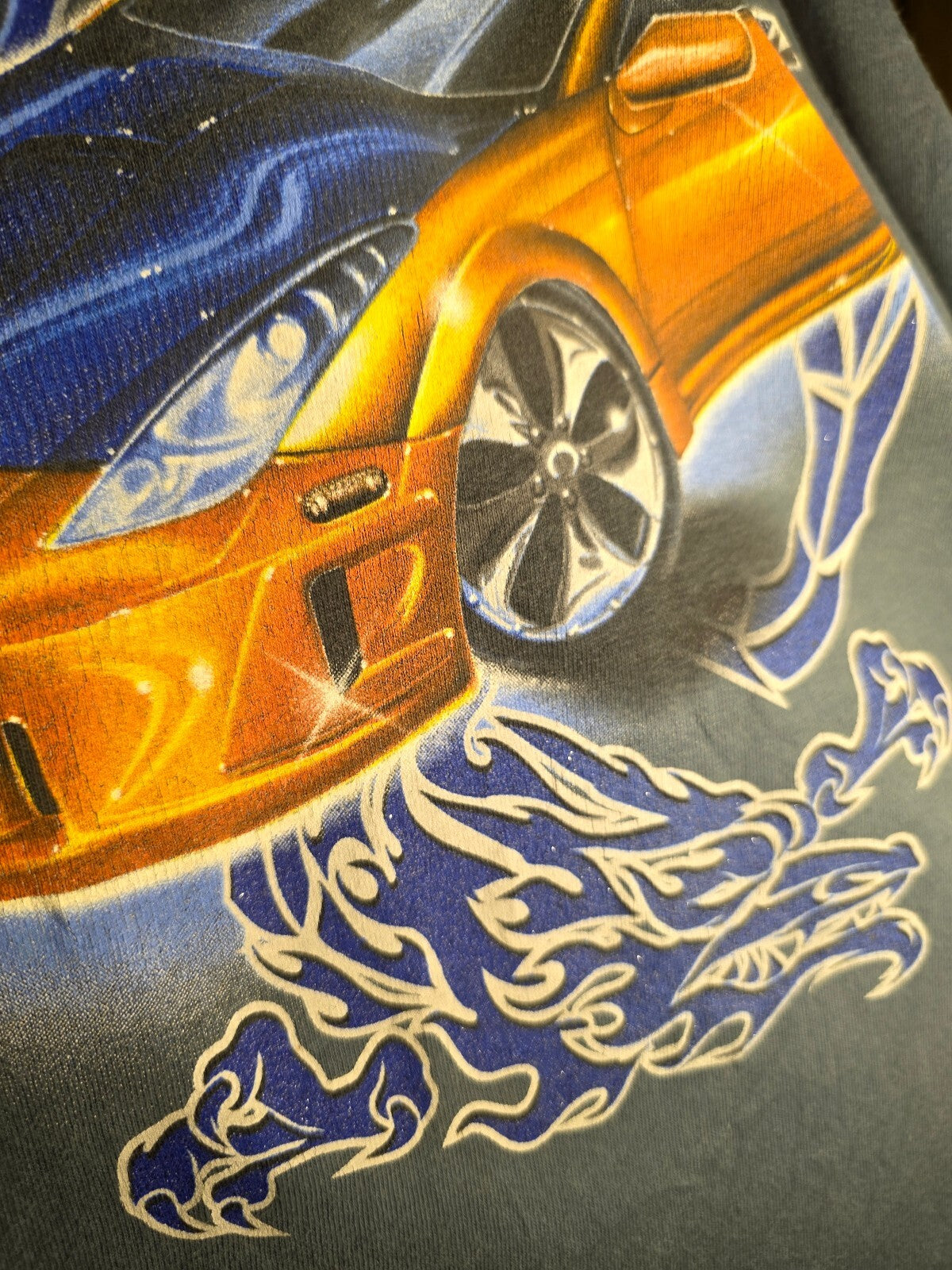 Top Heavy Long Sleeve T-shirt 2Phast Street Racing Graphic Blue XL MX455