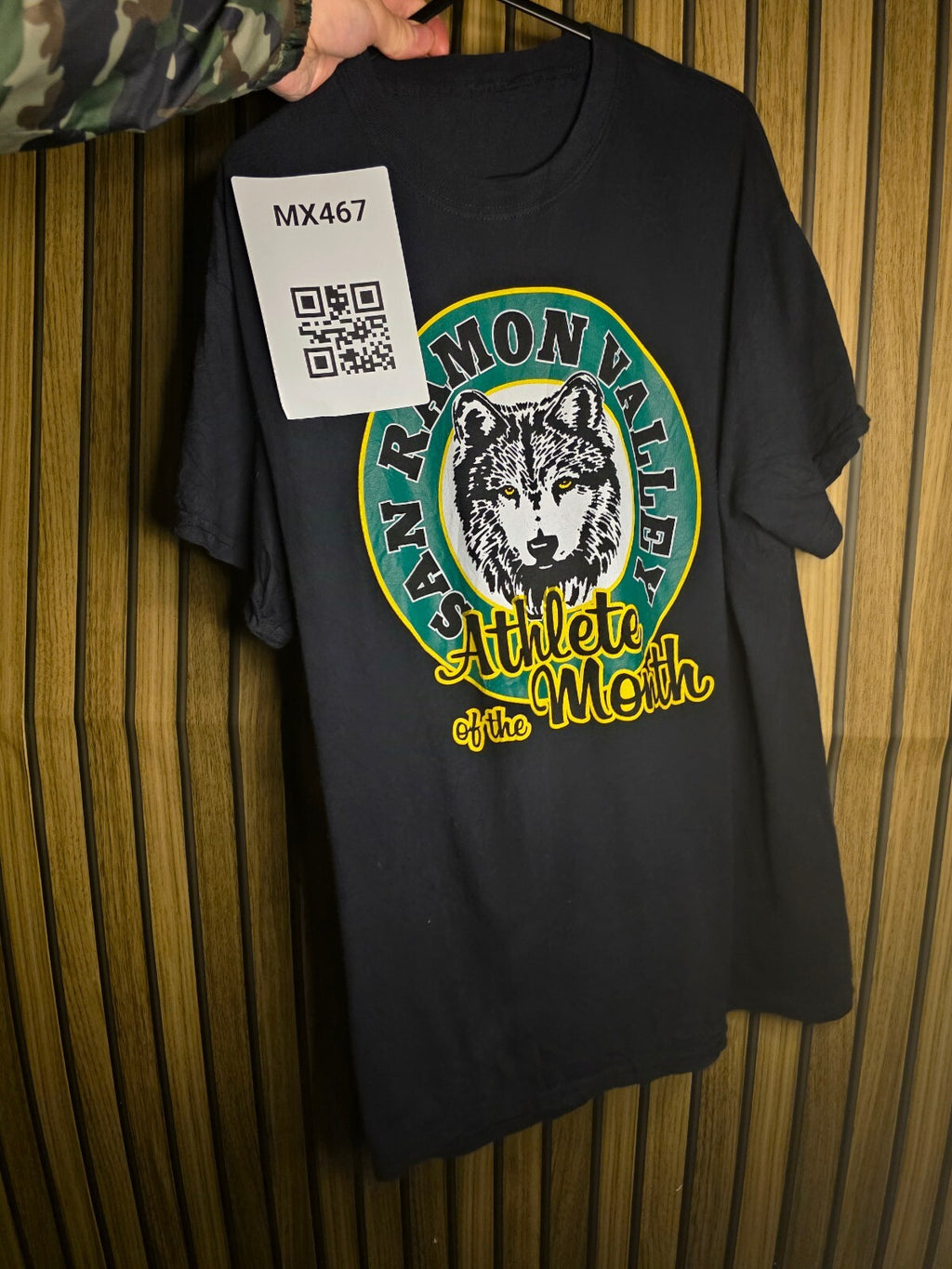 San Ramon Valley Athlete of the Month Graphic T-Shirt Black Size Regular M MX467