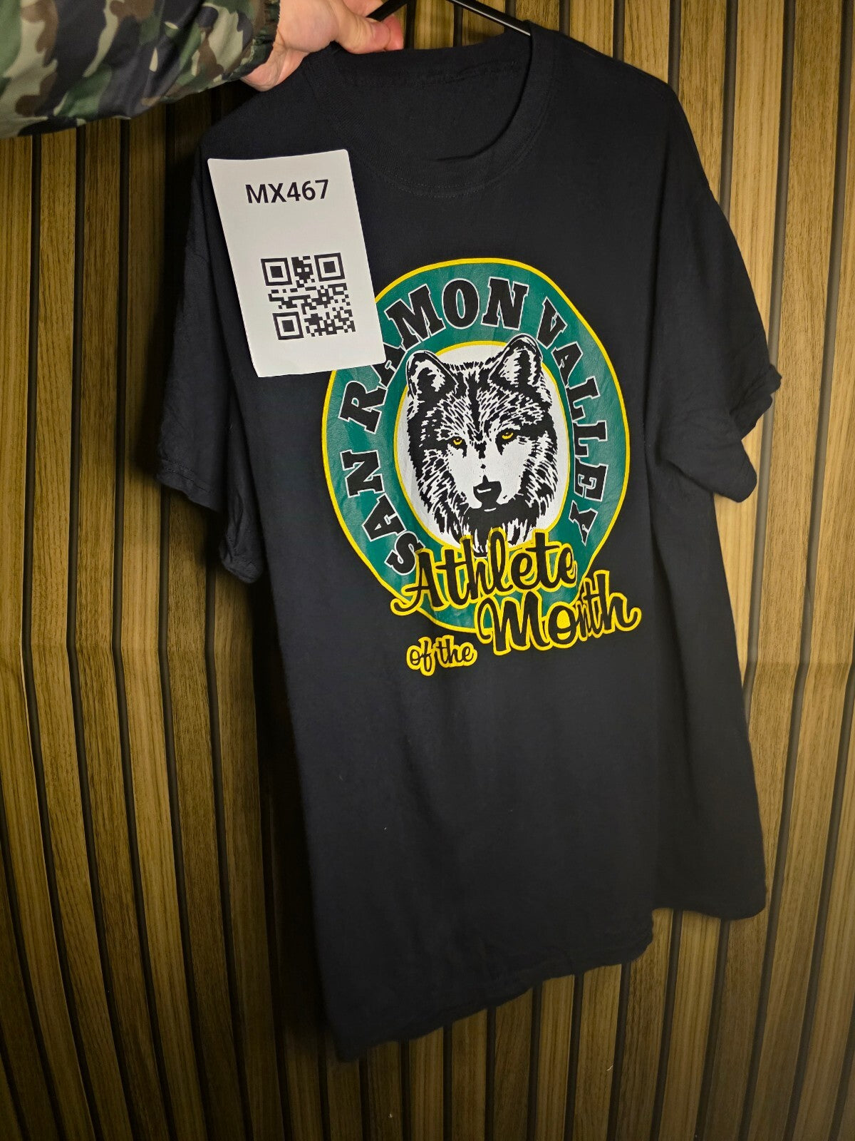 San Ramon Valley Athlete of the Month Graphic T-Shirt Black Size Regular M MX467