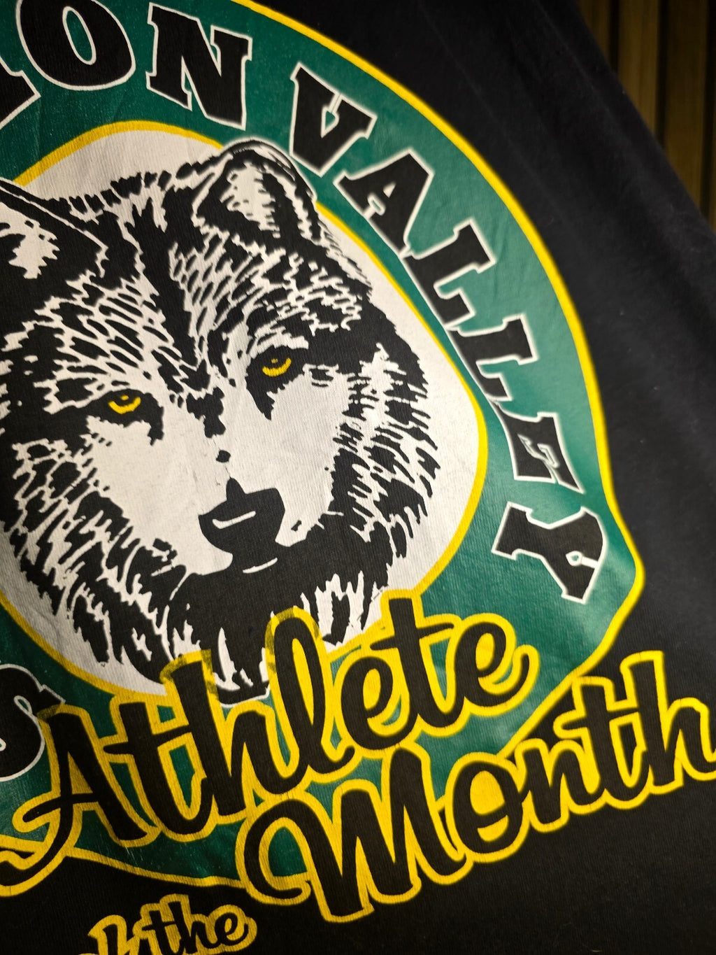 San Ramon Valley Athlete of the Month Graphic T-Shirt Black Size Regular M MX467