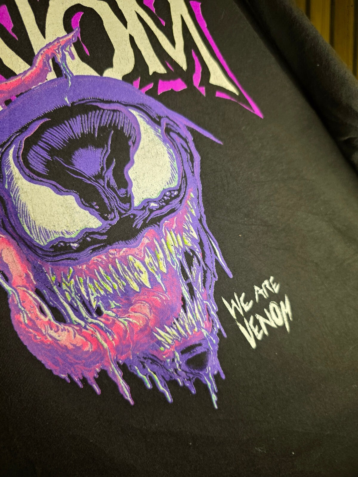 Marvel Venom Graphic T-shirt Black Large MX470
