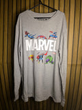 Marvel Long Sleeve T-Shirt Grey Size L MX478