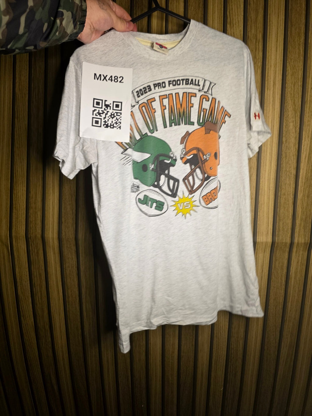 Homage 2023 Pro Football Hall of Fame Game Jets vs Browns Graphic T-Shirt White