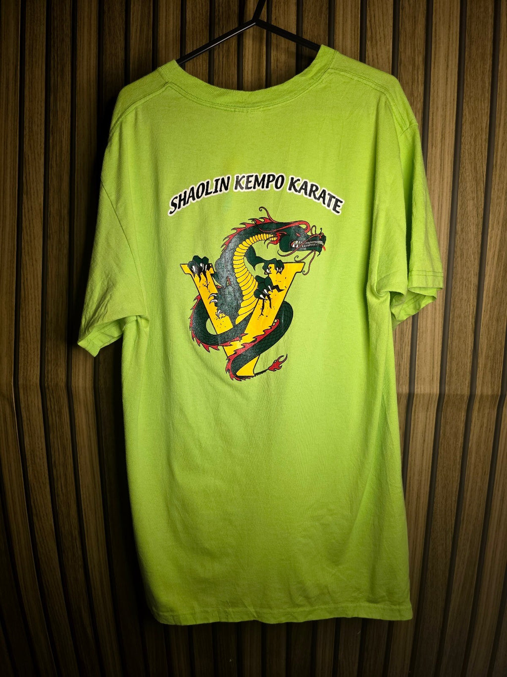 Villari's Shaolin Kempo Karate T-shirt Lime Green Regular M MX485